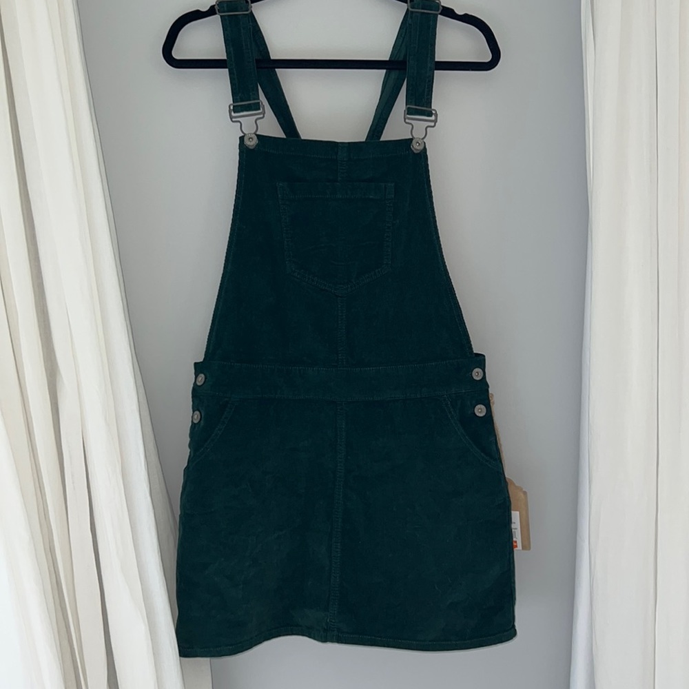 Beautiful dark green overall dress/skirt BRAND NEW